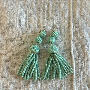 Beaded tassel earrings